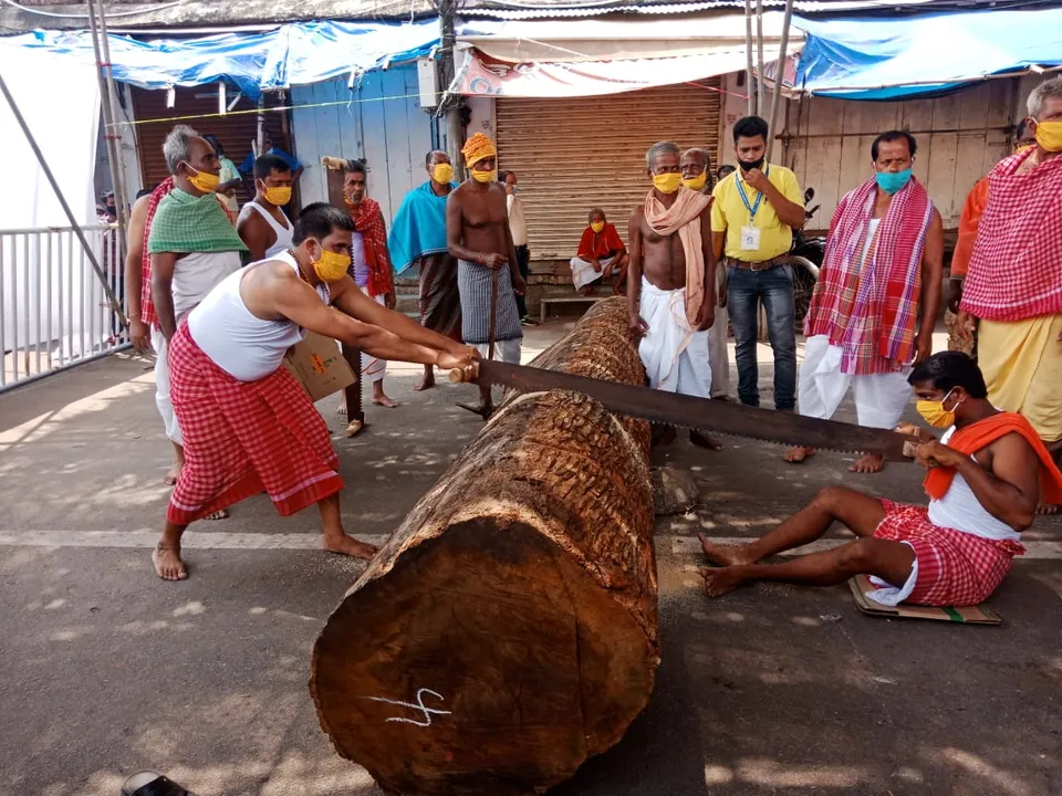  Construction of chariots begins in Puri; servitors to be tested for COVID-19