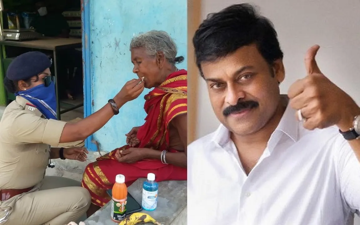  [Watch] Superstar Chiranjeevi hails Odisha woman cop, interacts with her