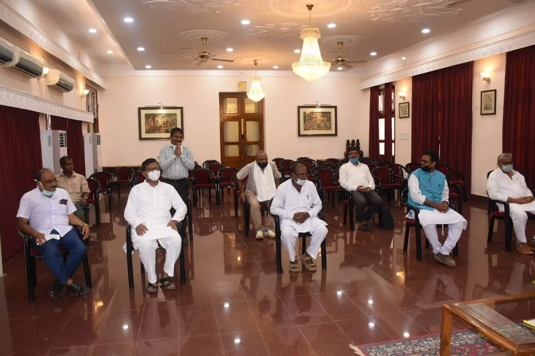  Opposition protests over COVID mismanagement in Odisha