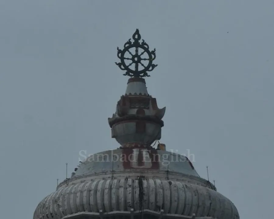  Patitapabana Bana atop Srimandir tears into pieces