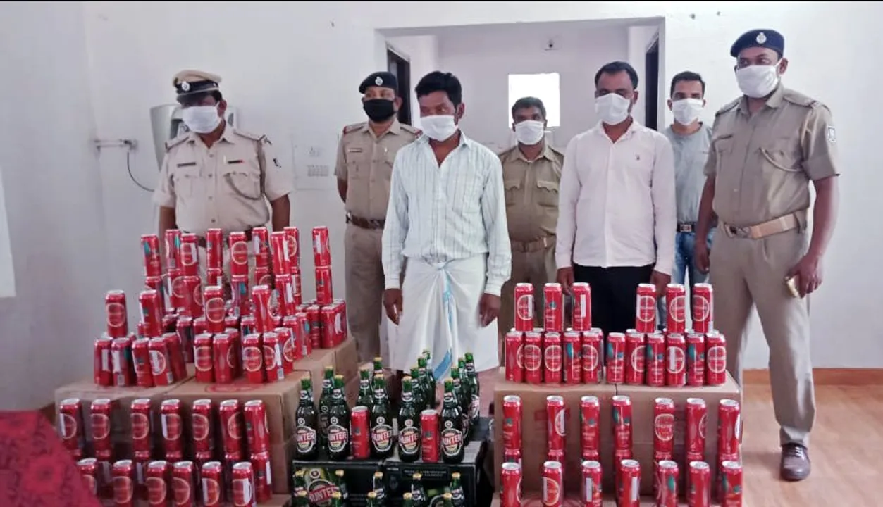  Huge quantity of illegally stocked foreign liquor seized in Odisha, 2 held
