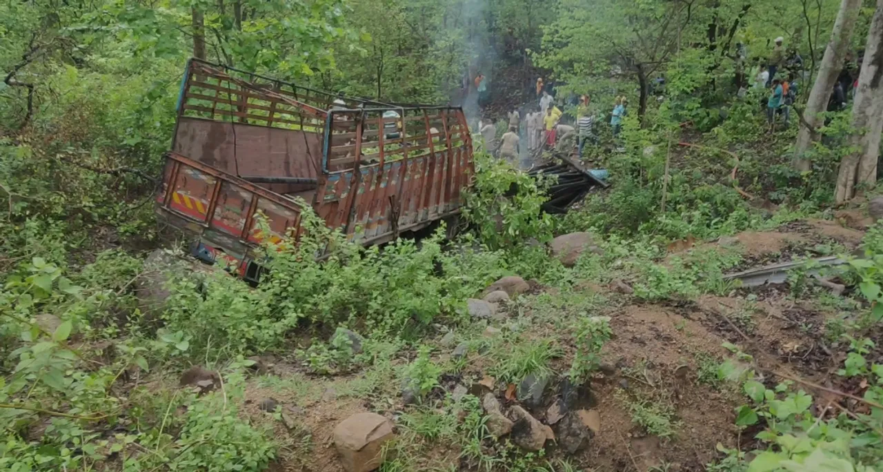  Odisha: One killed, one goes missing as truck veers off road at ghat
