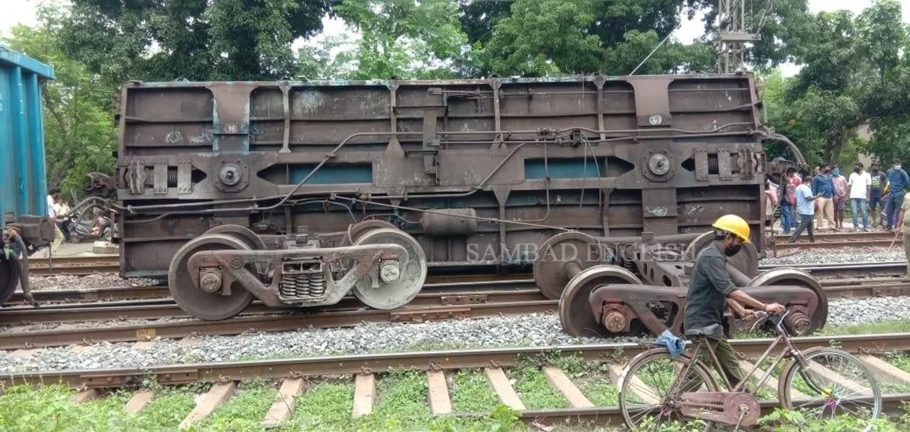  Freight train wagons derail in Odisha