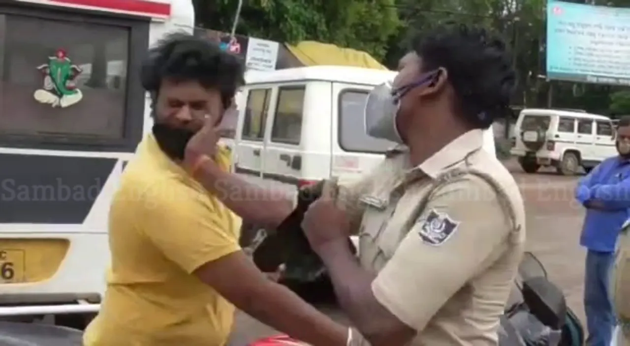  Video of Odisha cop slapping motorcyclist goes viral, inquiry ordered