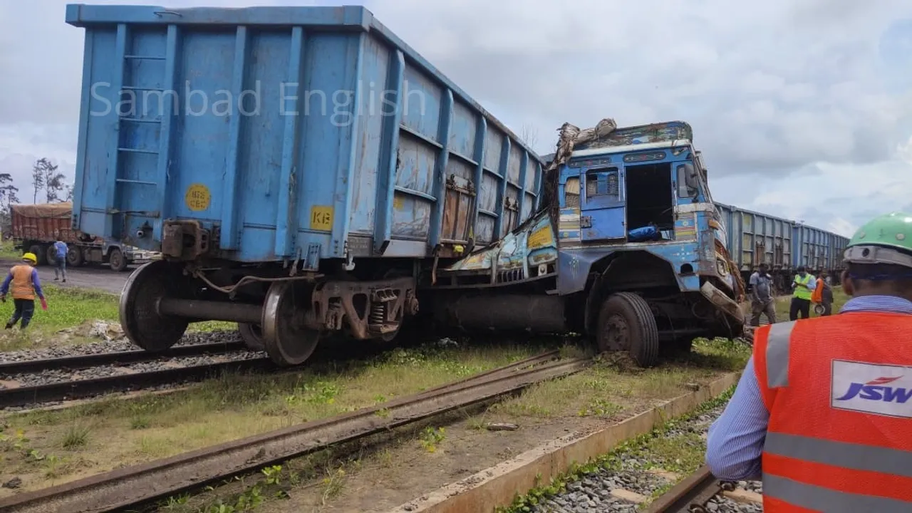  Train rams into truck in Odisha's Paradip