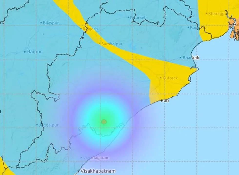  Mild earthquake hits Odisha