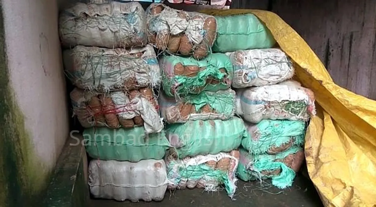  5 quintals of ganja seized from goods truck in Odisha, 3 held