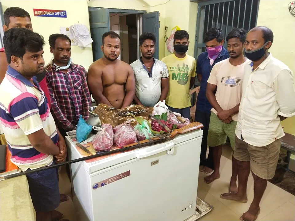  9 arrested for illegal possession of firearms in Bhubaneswar; deer meat & skin seized