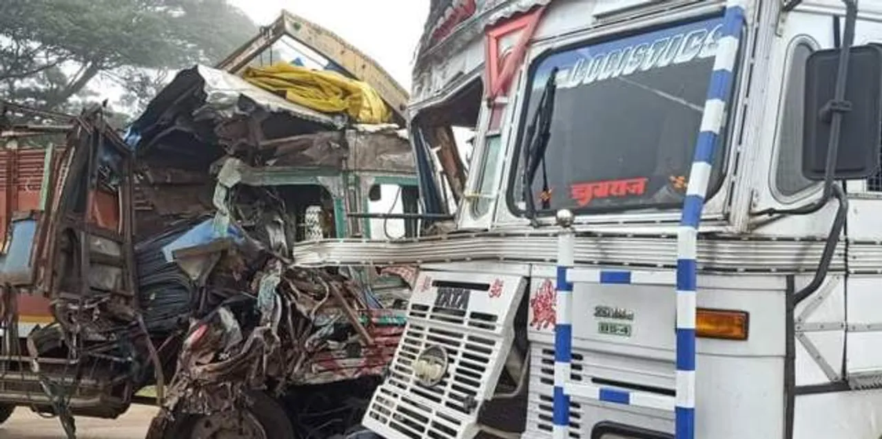 One killed, another critical as trucks collide head-on in Odisha's Angul