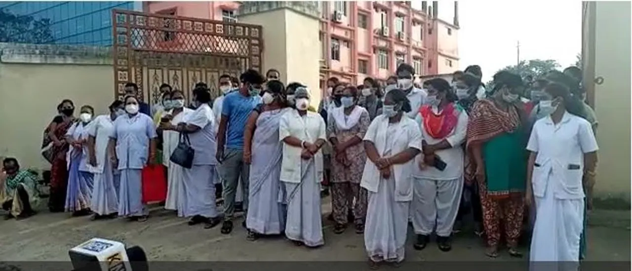  Odisha Staff Nurse dies mysteriously; colleagues demand probe