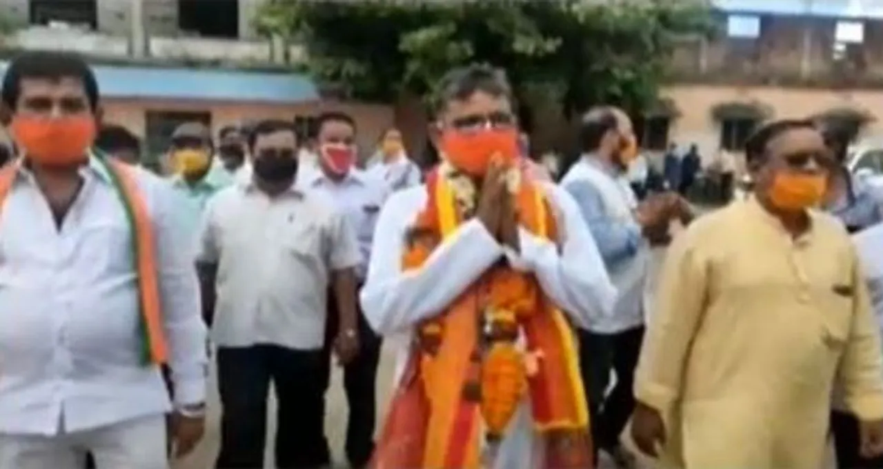  Tirtol bypoll: BJP candidate Rajkishore Behera files nomination