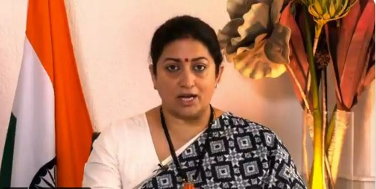  Union Minister Smriti Irani tests positive for Covid-19