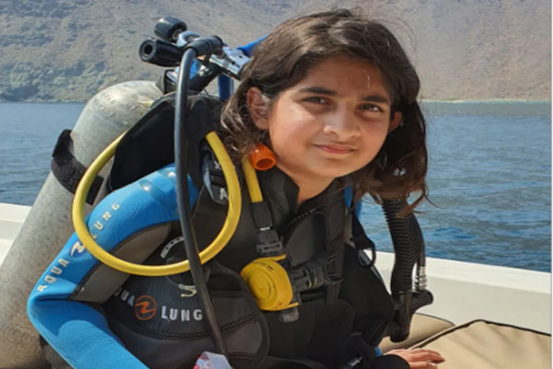  Odisha’s youngest Scuba Diver sets benchmark; dives 40ft in Gulf of Oman