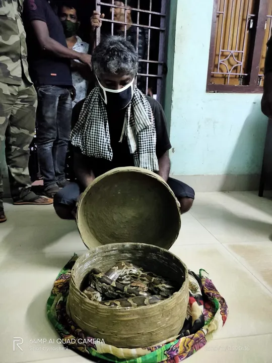  6 ft python rescued, snake charmer arrested in Dhenkanal