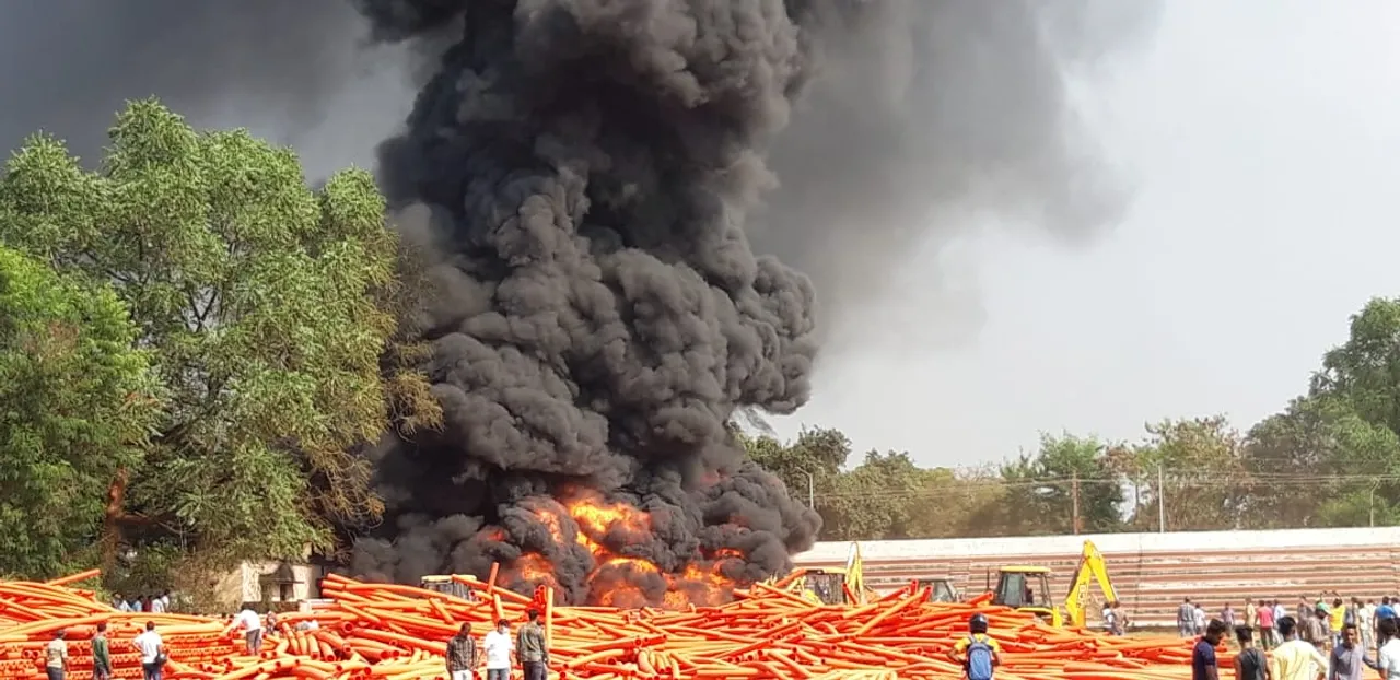  Major fire breaks out in Rourkela; PVC pipes worth Rs 10 lakh gutted