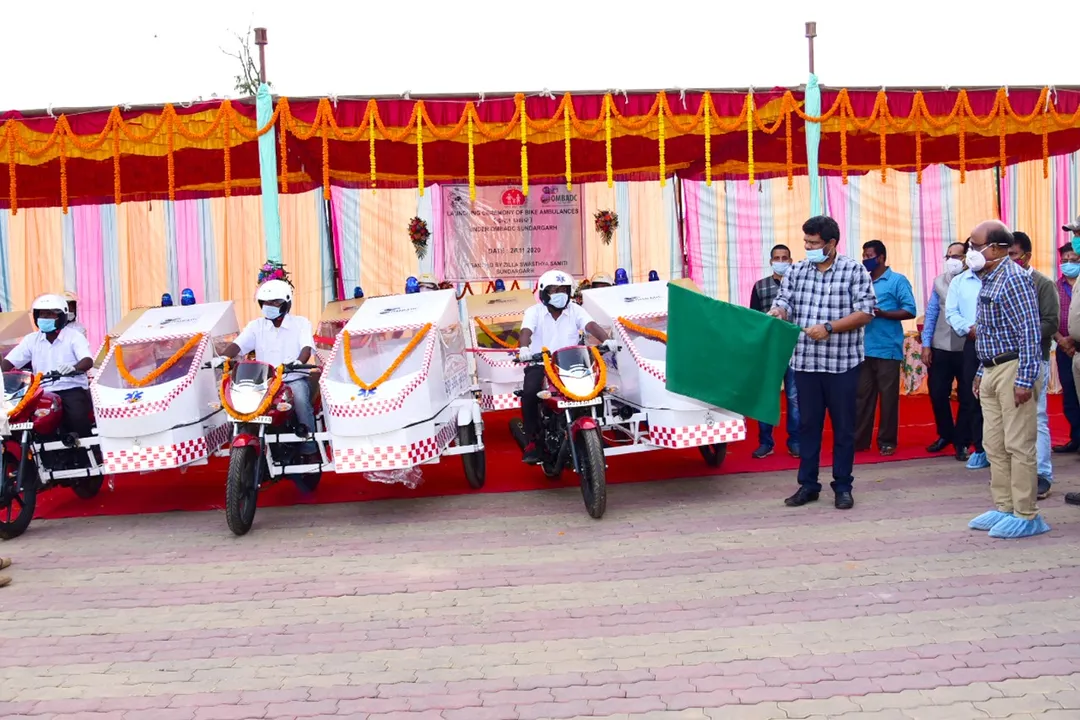  Bike ambulance service launched in Odisha’s Sundargarh