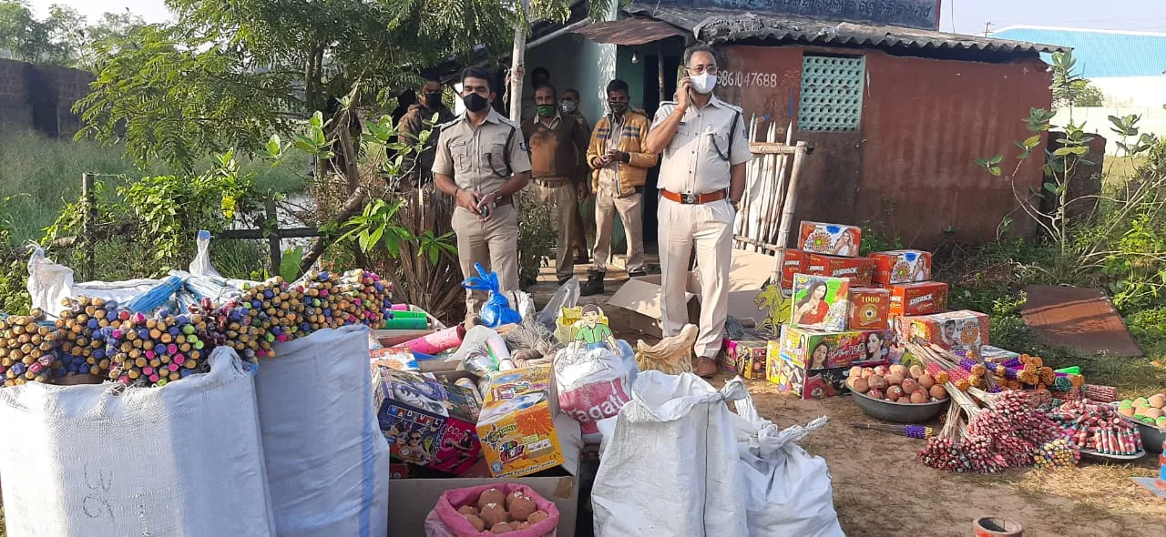  Firecrackers worth lakhs seized in Odisha's Cuttack, 3 held