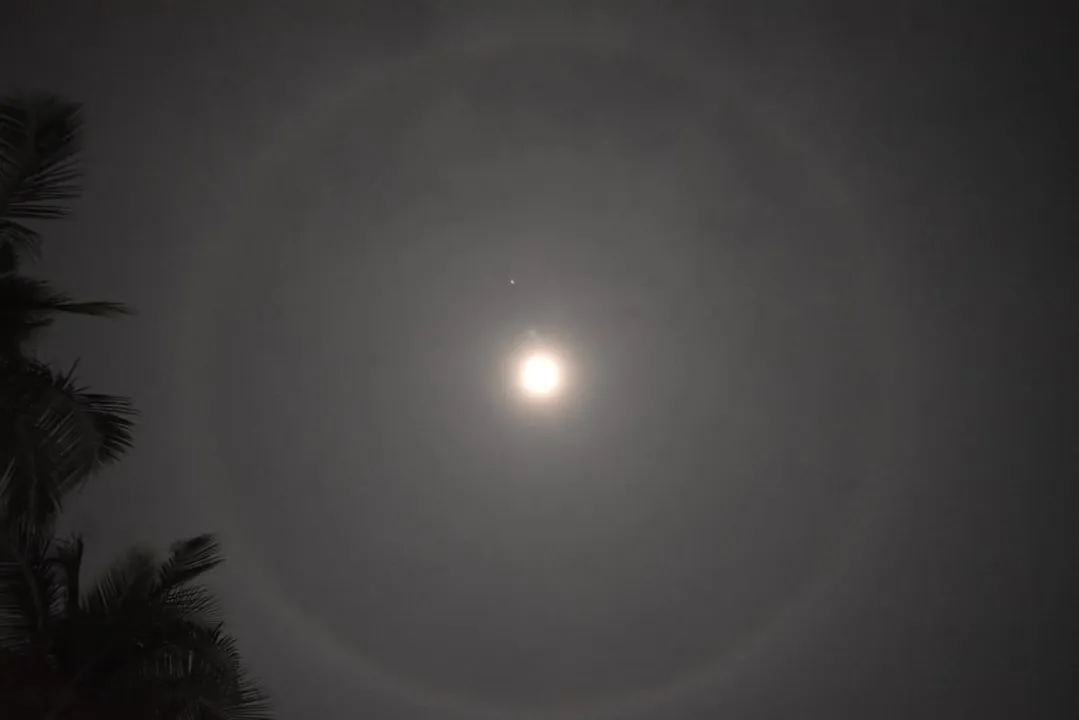  Denizens of Odisha Capital witness rare spectacle - ring around moon