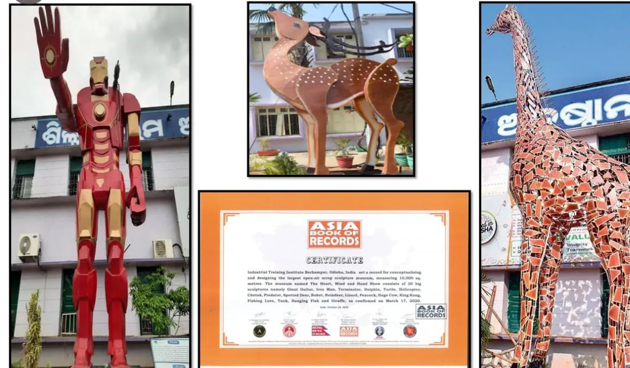  ITI Berhampur's Scrap Sculpture Park creates record