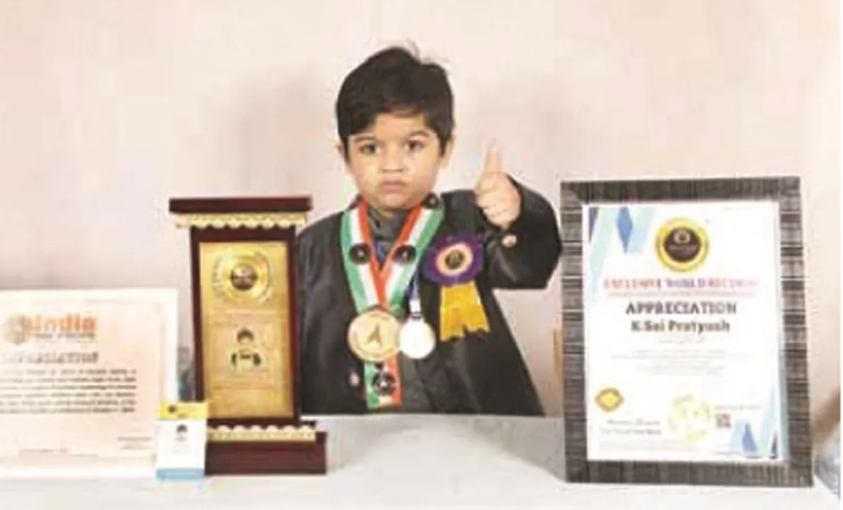  3-YO Odisha boy finds place in Exclusive World Records