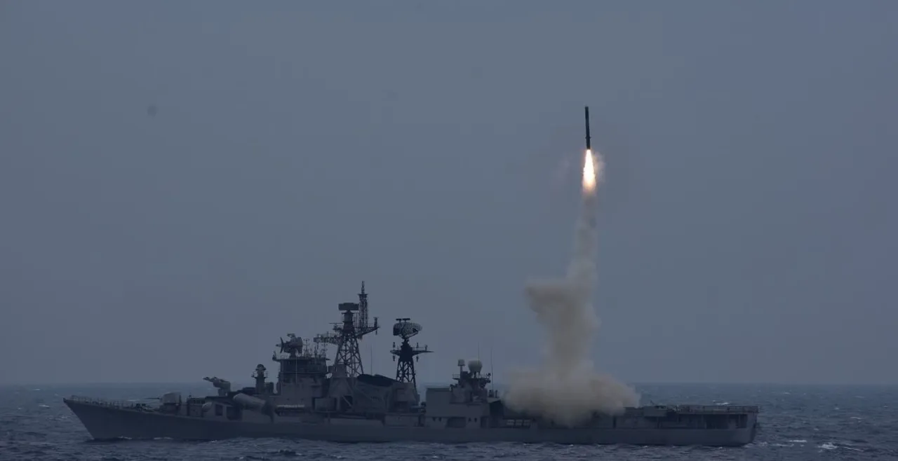  Indian Navy successfully test-fires anti-ship version of BrahMos
