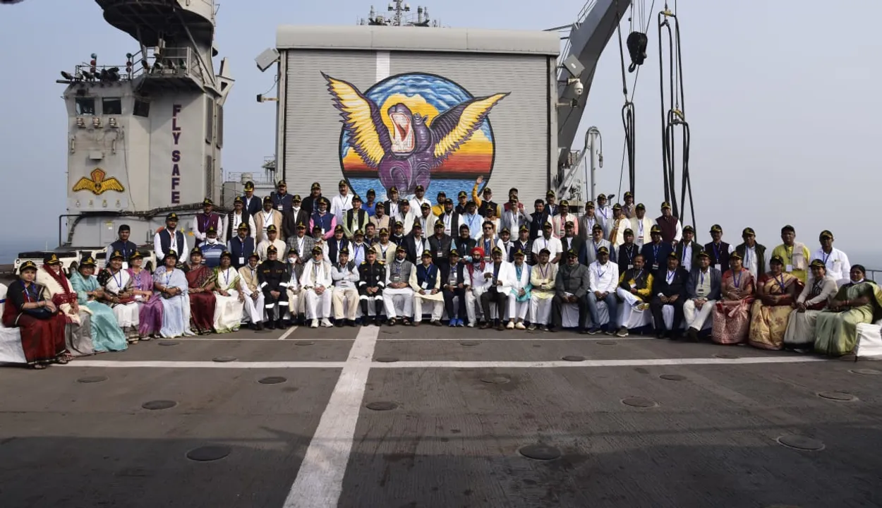  Odisha Ministers, Legislators witness naval operations during 'Day-at-Sea'