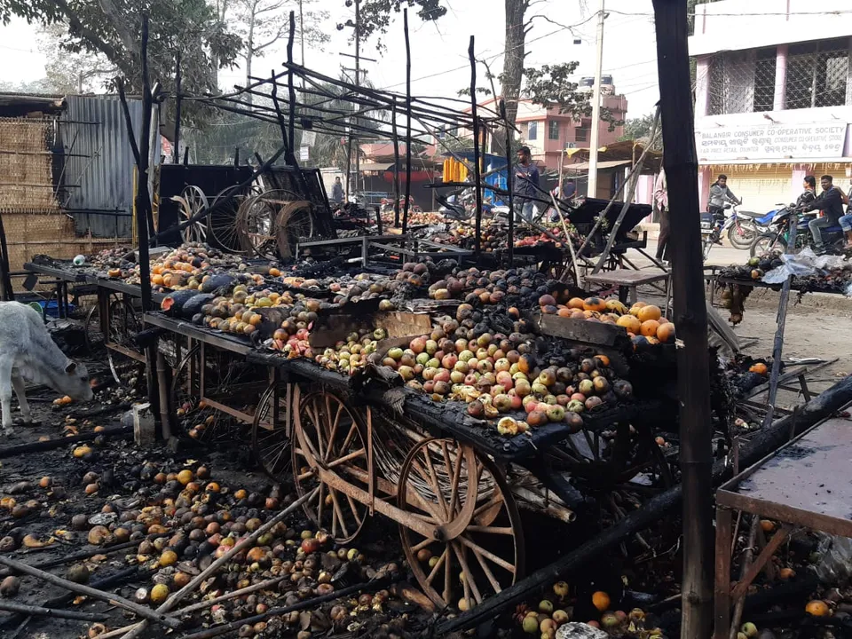  1 critical, property worth lakhs gutted as fire breaks out near Balangir Govt bus stand