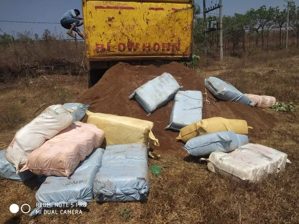  4.32 quintals of cannabis concealed in sand-laden truck seized in Odisha; 1 held