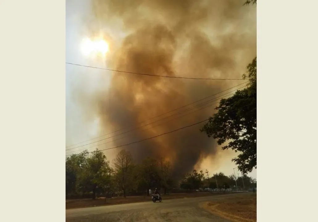  Massive fire breaks out in Aviation Research Centre in Odisha again