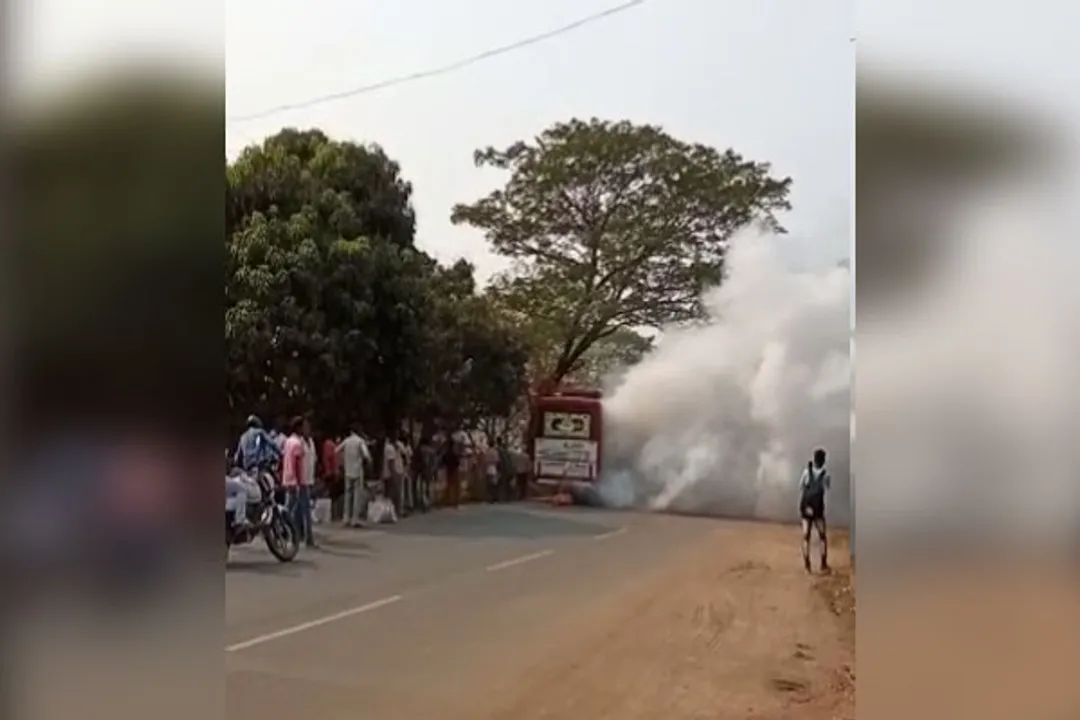  Narrow escape for over 25 bus passengers in Odisha’s Keonjhar