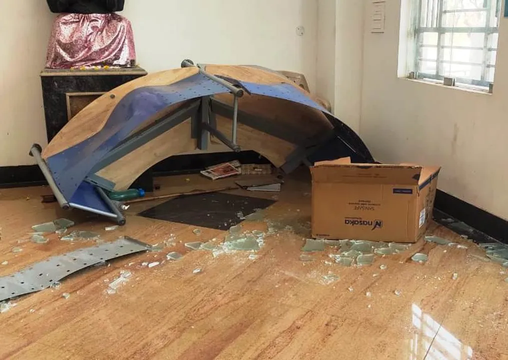  Sambalpur University students ransack properties on campus over offline exam