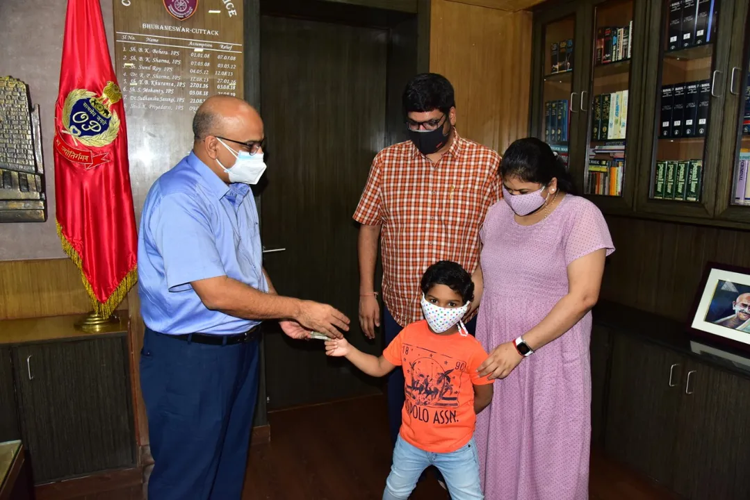  Class 1 student donates piggy bank savings to help cops in Odisha