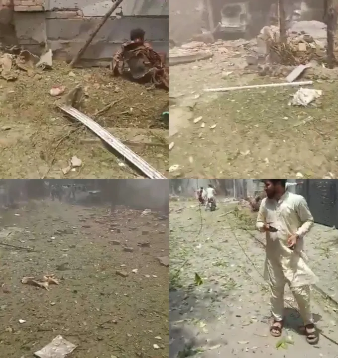  Bomb blast near Hafiz Saeed's house in Lahore kills 2.(photo:Twitter Screen grab) 