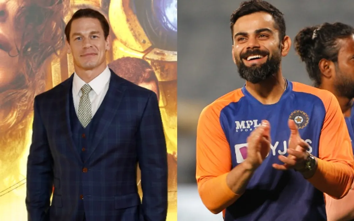  WWE superstar John Cena shares picture of Virat Kohli, internet can't stop speculating; read full story
