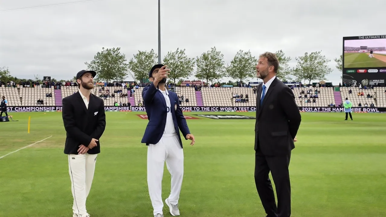  WTC final: New Zealand win toss, elect to bowl.(photo:BCCI Twitter) 