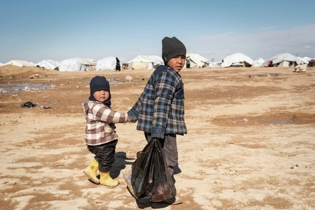  Al-Hol refugee camp in Syria (Credit: twitter.com/UNOCHA) 