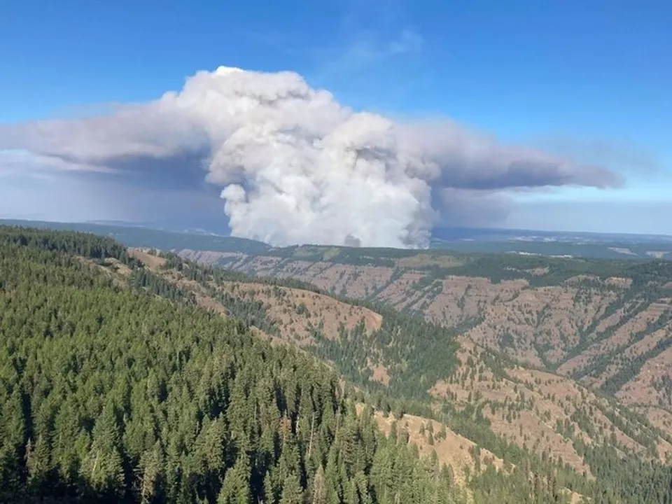  Oregon's Bootleg wildfire scorches area 1.5 times the size of NYC.(pic credit: https://twitter.com/BootlegFireInfo) 
