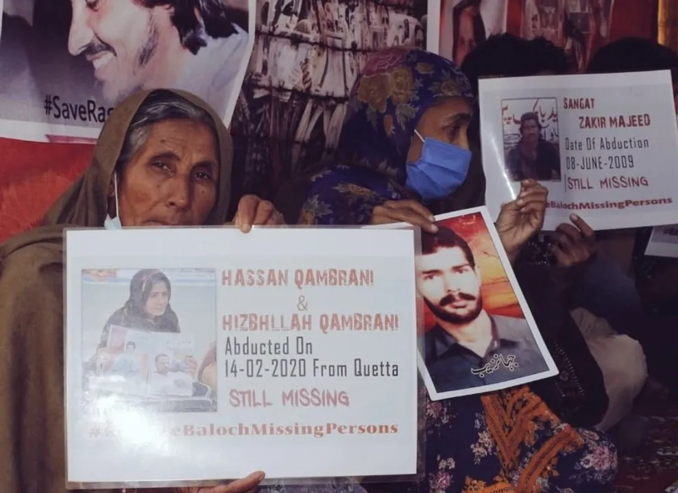  Baloch nationalists expose gross violations of human rights in Naya Pakistan.(photo:India Narrative) 