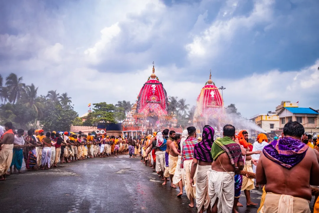  'Bahuda Jatra': Chariots of Holy Trinity reach near Singhadwara