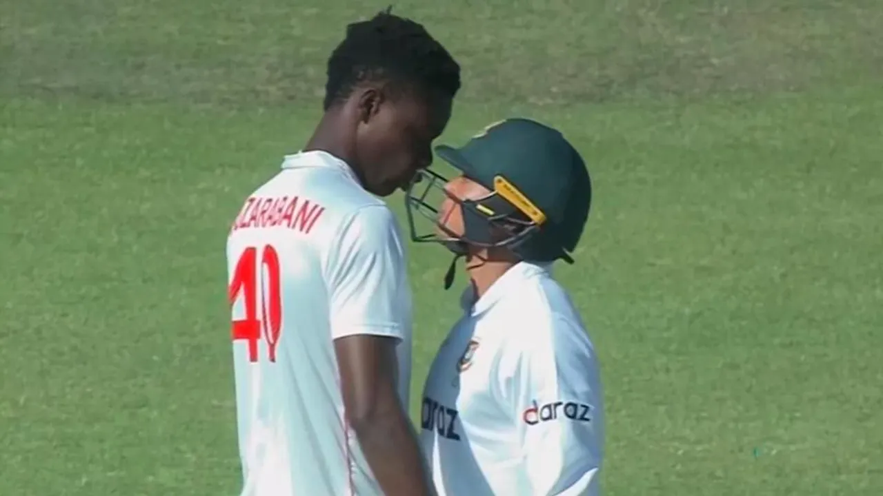 Watch: Bangladesh batsman Taskin Ahmed, Zimbabwe pacer Blessing Muzarabani clash on pitch