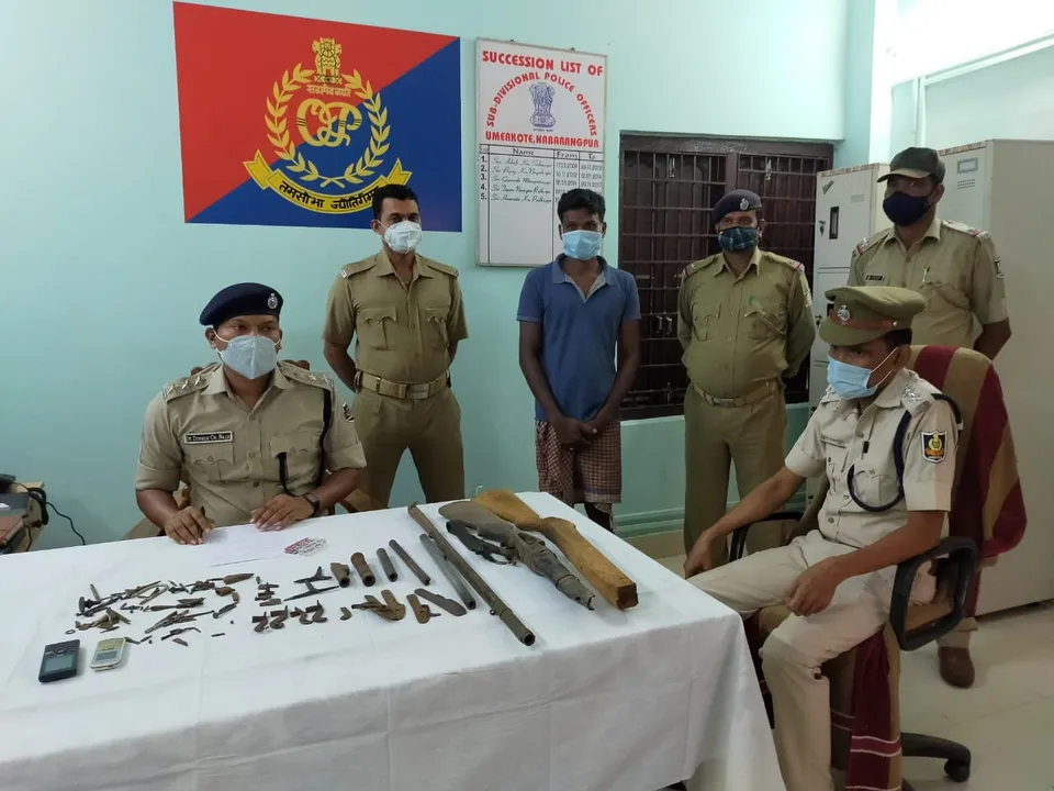  Illegal gun manufacturing unit busted in Odisha; 1 held