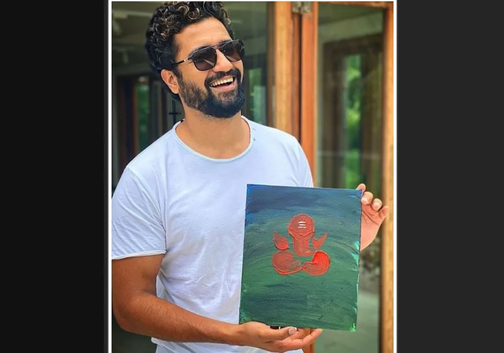  Actor Vicky Kaushal shares his painting of Lord Ganesha