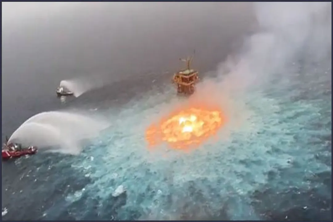  [WATCH] 'Ocean on fire' in Gulf of Mexico. Here’s what caused it