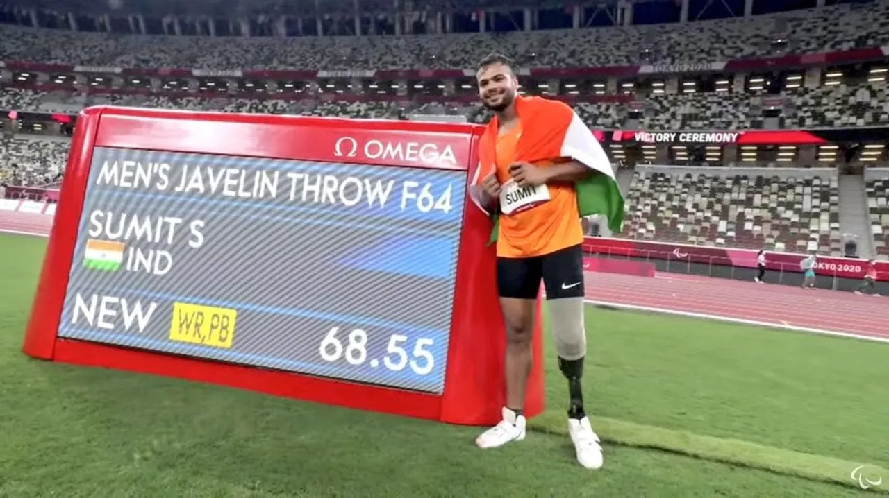  Paralympics: Another gold for India as Sumit Antil sets new world record in Men's Javelin throw