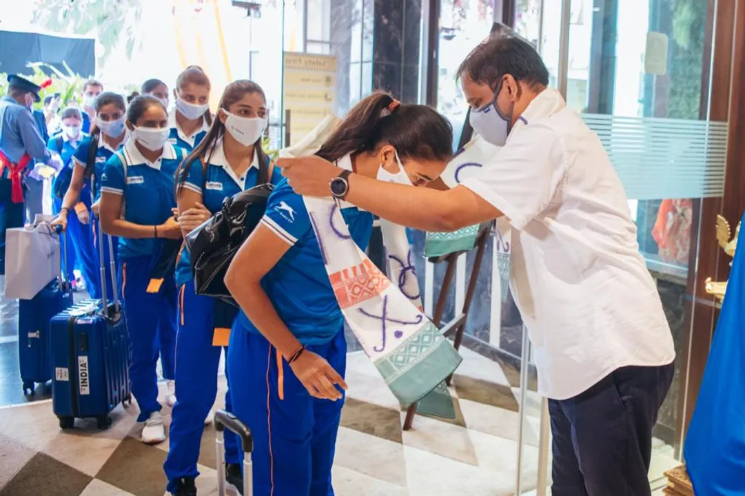  In Pics: Indian Men’s and Women’s Hockey teams get grand welcome in Odisha