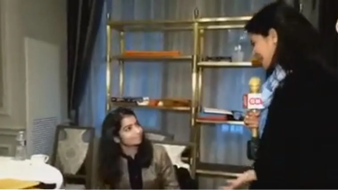  Watch: IFS Sneha Dubey tells Indian anchor to leave after the latter barges into her for an interview