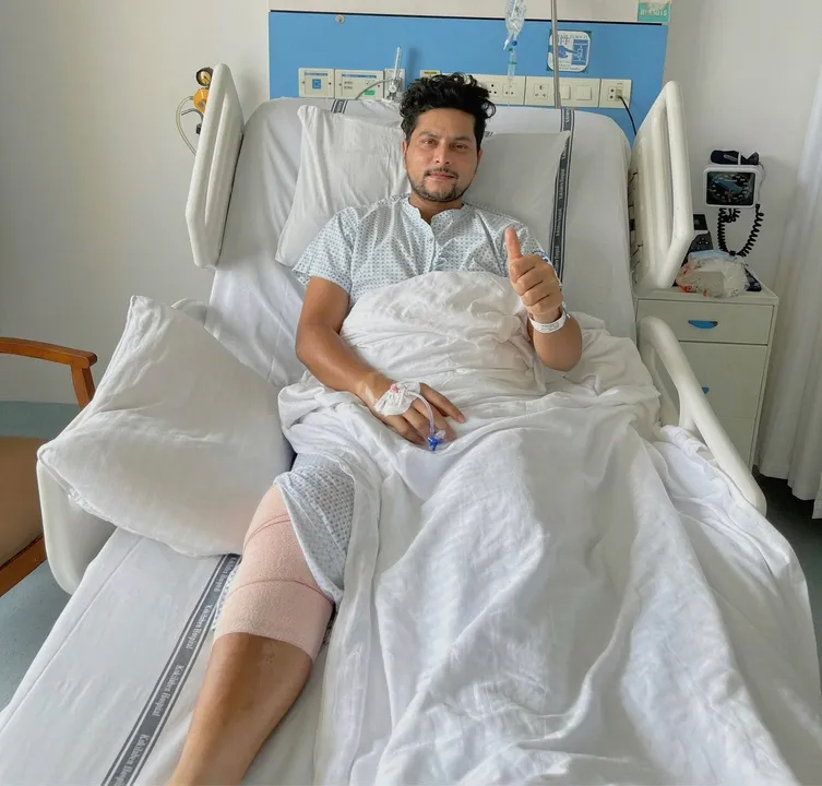  Kuldeep Yadav undergoes knee surgery, tweets pic from hospital