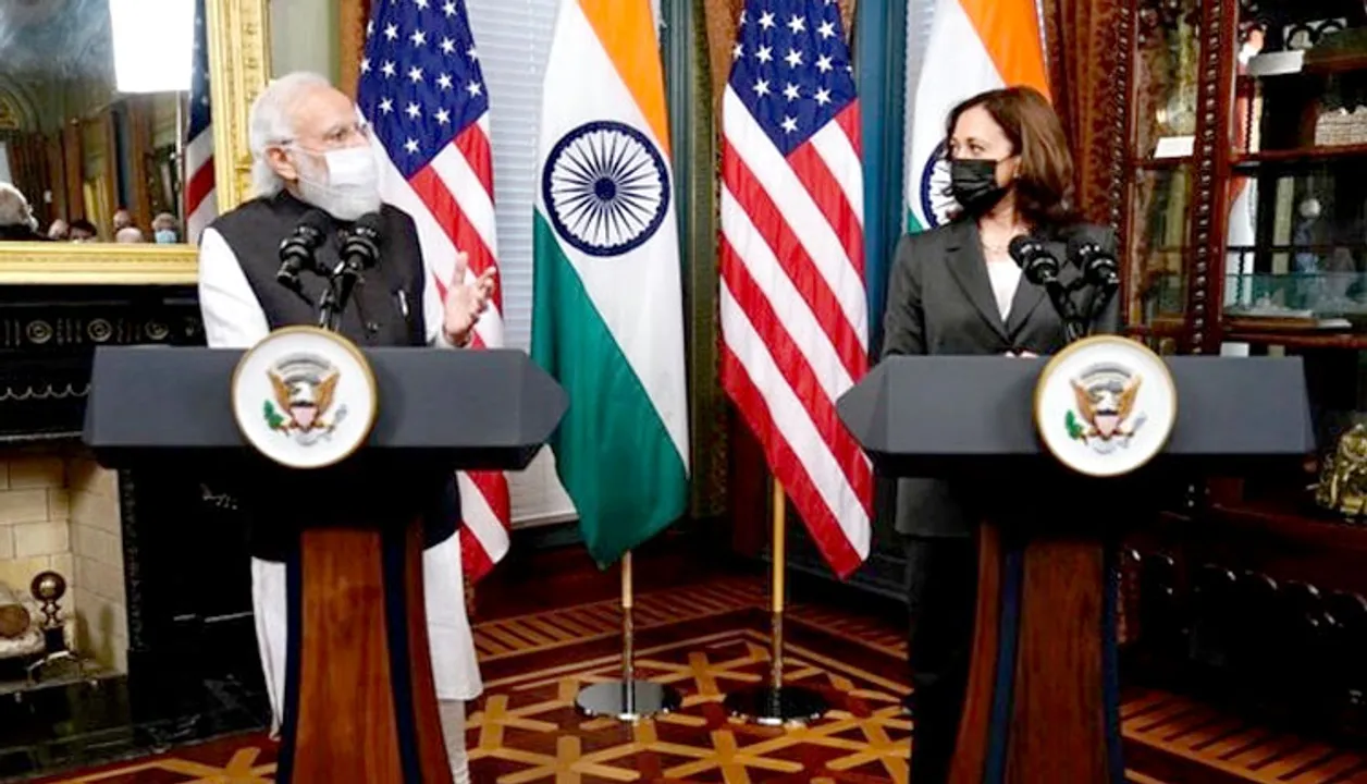  Modi meets Kamala Harris ahead of first-ever in-person Quad summit
