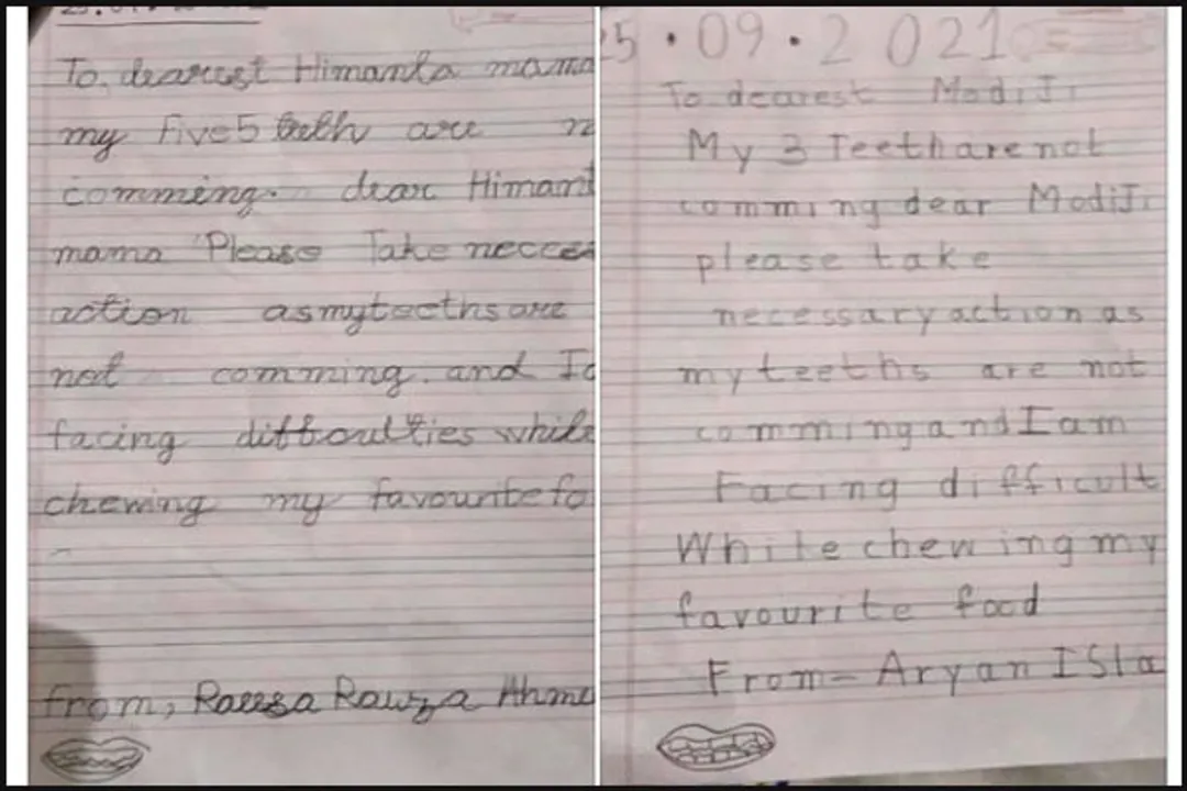  Assam siblings’ letter to PM Modi, CM Sarma over adult teeth wins internet