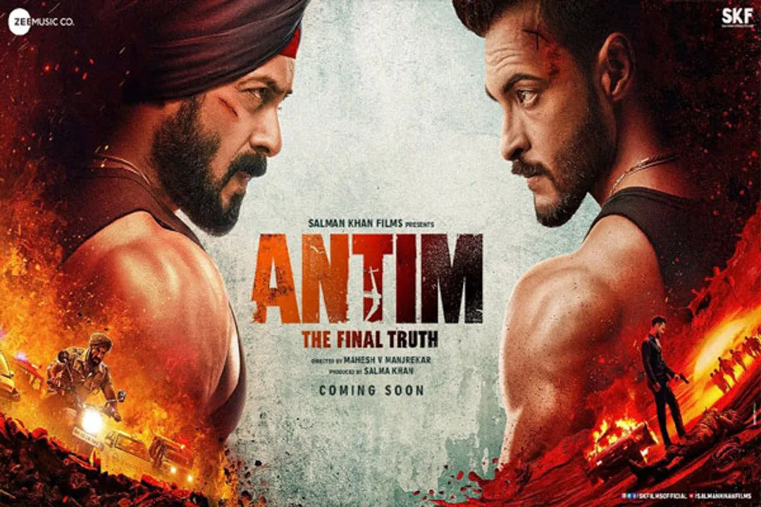  Salman Khan, Ayush Sharma face-off featured on 'Antim: The Final Truth' poster